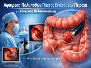 Κολονοσκόπηση και αφαίρεση πολυπόδων παχέος εντέρου στον Πειραιά